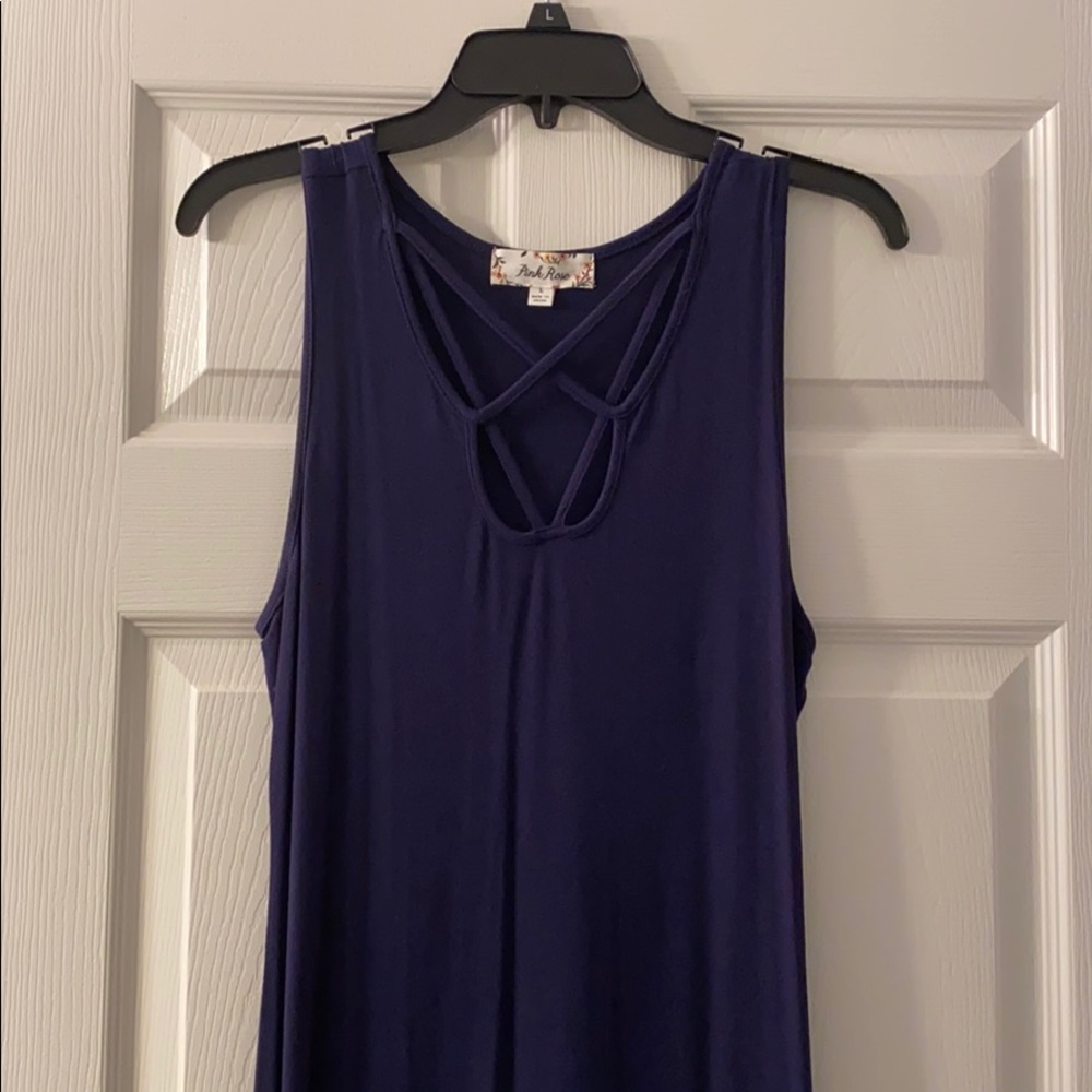 Navy Blue Maxi Dress